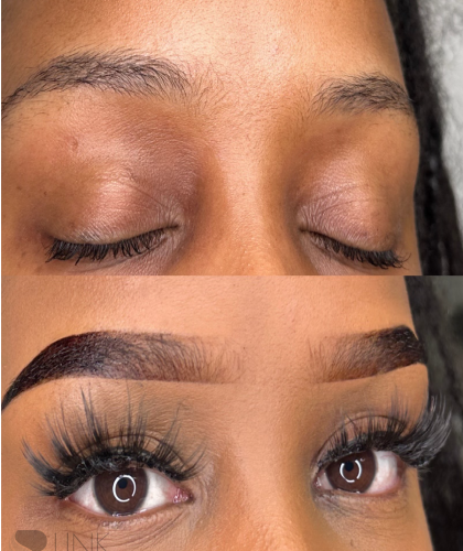 Before and After Brow Shaping