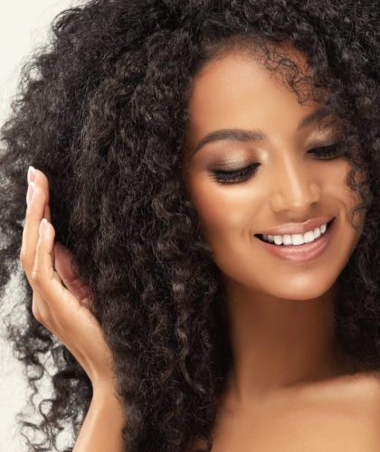 Beauty,Portrait,Of,African,American,Girl,With,Clean,Healthy,Skin