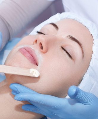 Depilation,With,Hot,Wax,Mustache,In,The,Beauty,Salon.,Young